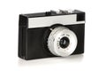 Old 35mm film photo camera Royalty Free Stock Photo