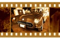 Old 35mm frame photo Royalty Free Stock Photo