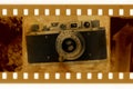 Old 35mm frame photo Royalty Free Stock Photo