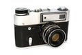 Old 35mm photo camera Royalty Free Stock Photo