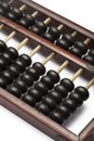 Old abacus ancient classic close up isolated on white background Royalty Free Stock Photo