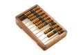Old abacus on white isolated background Royalty Free Stock Photo