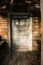 Old abandon house detail - doors