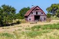 Old Abandonded Barn in Oklahoma Royalty Free Stock Photo