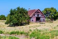 Old Abandonded Barn in Rural Oklahoma Royalty Free Stock Photo