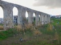 Old abandonec aquaduct in larnaka