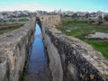Old abandonec aquaduct in larnaka