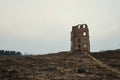 old abandoned abandoned church. autumn dark background Royalty Free Stock Photo