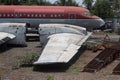 Old abandoned aircraft in Chiang Mai,Thailand
