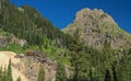 The Old Abandoned Atlas Mine and Stamp Mill on Camp Bird Road, Yankee Boy Basin and Mount Sneffels Wilderness, Ouray, Colorado Royalty Free Stock Photo