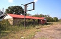 Old Abandoned Bar and Restaurant with Blue Sky Royalty Free Stock Photo