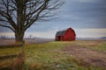 Old abandoned barn in rural Michigan Royalty Free Stock Photo