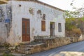 Old abandoned broken and dirty houses buildings Rhodes Greece