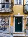 Old abandoned building in Bairro Alto, Lisbon