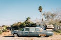 Old abandoned car in Bombay Beach, on the Salton Sea, in California Royalty Free Stock Photo