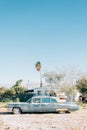 Old abandoned car in Bombay Beach, on the Salton Sea, in California Royalty Free Stock Photo