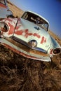 Old Abandoned Car in Field Saskatchewan Canada Royalty Free Stock Photo