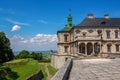 Old abandoned castle in Lviv region, Pidhirtsi, Ukraine, since 1635 year. The view from the front yard Royalty Free Stock Photo