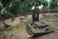 An old abandoned cemetery of the 19th century on Ross island