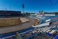 Old abandoned Central Stadium in Voronezh, Russia Royalty Free Stock Photo