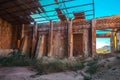 An old and abandoned ceramic factory in the town of Agost, Alicante, Spain