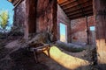 An old and abandoned ceramic factory in the town of Agost, Alicante, Spain