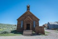 Old abandoned church from Bodie Ghost Town Royalty Free Stock Photo