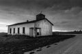 Old Abandoned Church in New Mexico, Black and White Royalty Free Stock Photo