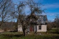 An old abandoned almost collapsed country house