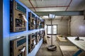 Old abandoned control rooms from the 1900s Royalty Free Stock Photo
