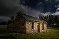 Old abandoned cottage built by convicts in Tasmania, Australia