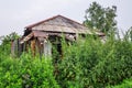 An old abandoned country house. Boltovo Village, Western Siberia