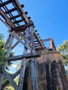 Old abandoned derelict railway bridge