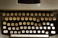 Old typewriter keyboard Royalty Free Stock Photo