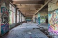 Old abandoned factory hall