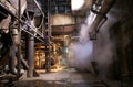 Old abandoned factory steam pipe Royalty Free Stock Photo