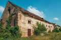 Old abandoned farm building that was once used as horse stable Royalty Free Stock Photo