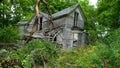 Old abandoned farm house in woods Royalty Free Stock Photo