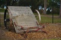 Old abandoned farm machinery frame Royalty Free Stock Photo