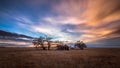 Old Abandoned Farmhouse at Sunset