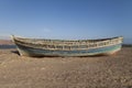 Old abandoned fishing barge, near Playa Roja, Paracas, Peru