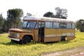 Old abandoned Ford school bus in Western Australia