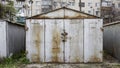 Old abandoned garages