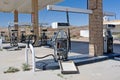 Old abandoned gas station in desert Royalty Free Stock Photo