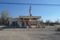 Old Abandoned Gas Station On Route 66. Royalty Free Stock Photo