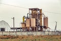 Old abandoned grain dryer Royalty Free Stock Photo