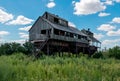 Old abandoned grain elevator in Rostov region, Russia Royalty Free Stock Photo