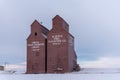 Old abandoned grain elevator, Rowley Royalty Free Stock Photo