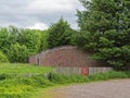 The old abandoned and hidden walled garden of Dunnottar House Royalty Free Stock Photo