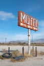 Old abandoned highway motel sign